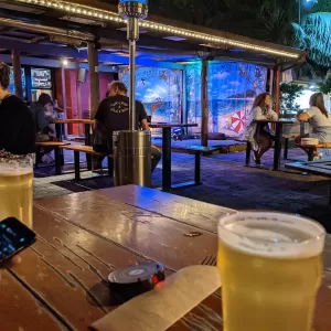 A relaxing photo of the pokies at the Railway Friendly Bar in Byron Bay, New South Wales
