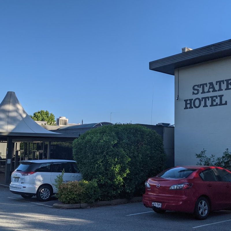 Having a great time at the Statesman Hotel in Curtin Australian Capital Territory