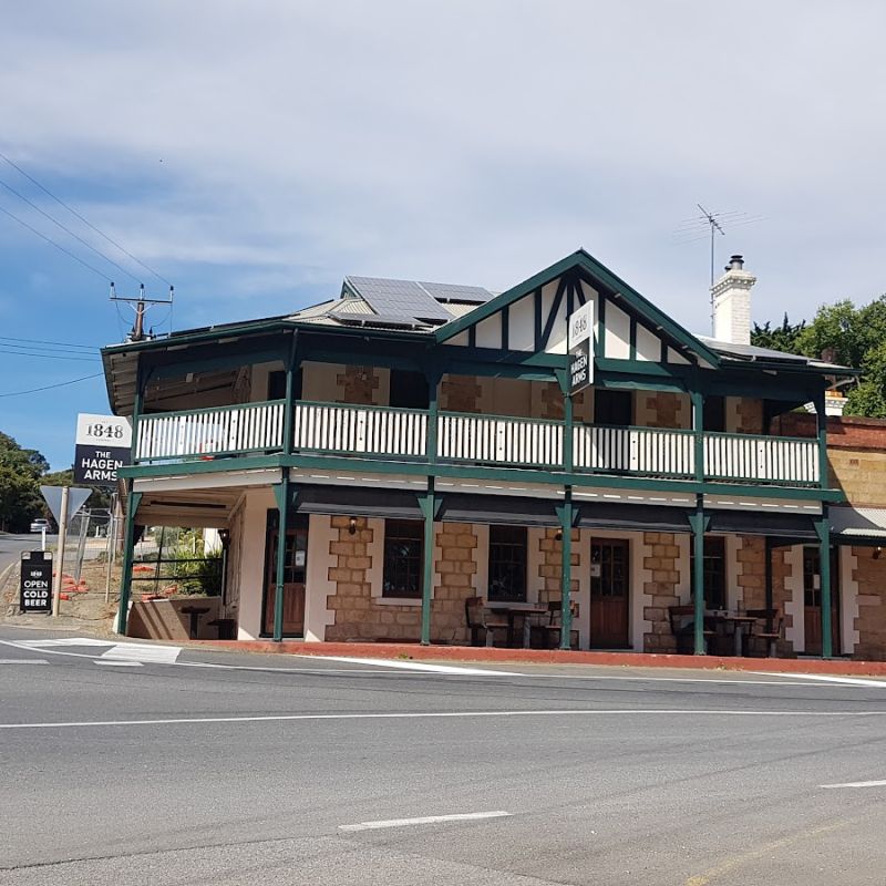 People have a great time at the Hagen Arms Hotel in Echunga South Australia