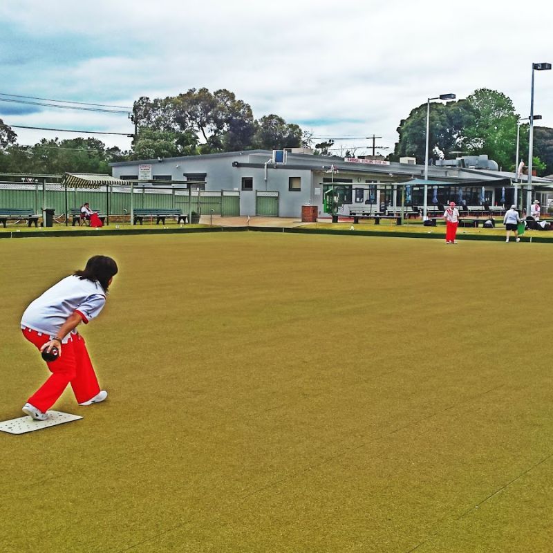 Having a great time at the Karingal Bowls Club in Frankston Victoria