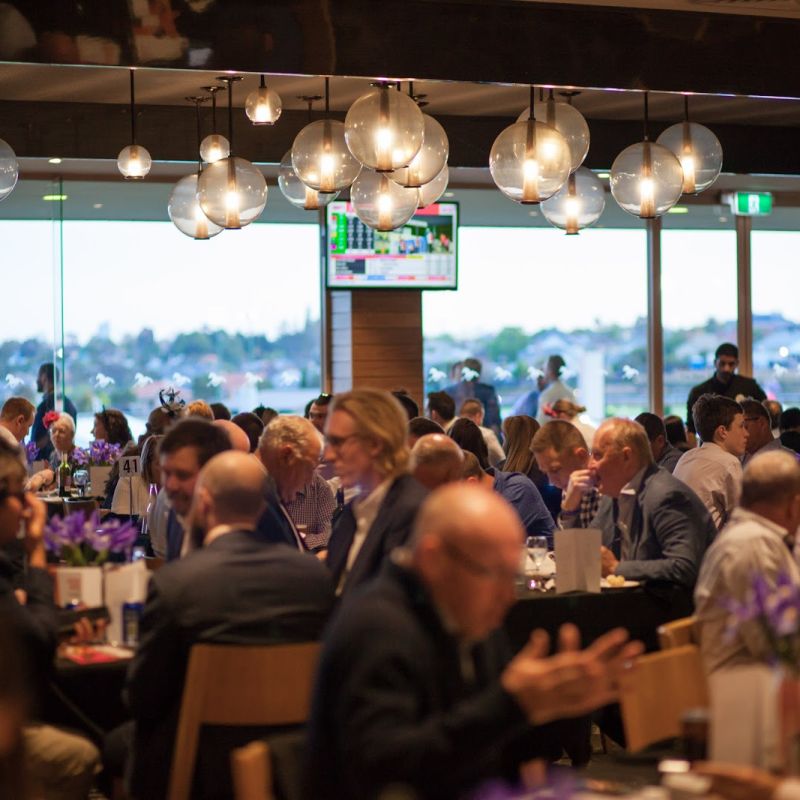 Having a great time at the Moonee Valley Racing Club in Moonee Ponds Victoria