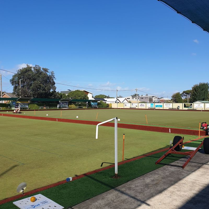 Relaxing at the Ocean Grove Bowling Club in Ocean Grove Victoria