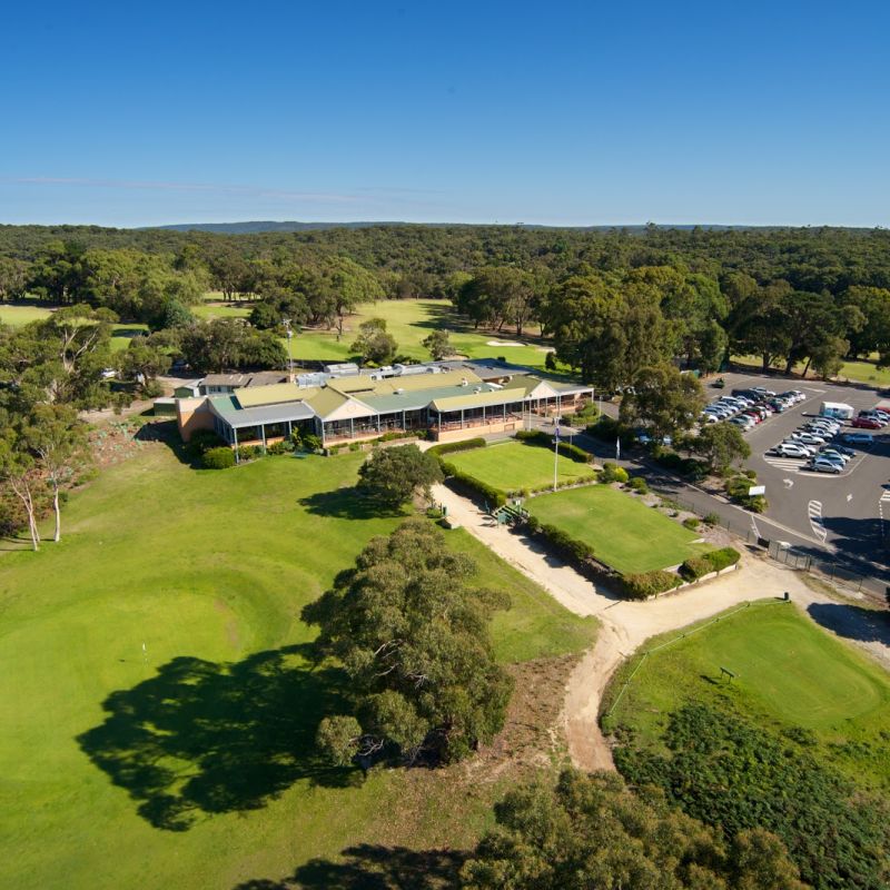 Relaxing at the Anglesea Golf Club in Anglesea Victoria