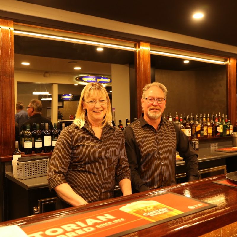 Having a great time at the Prime Grill @ Club Hotel Warragul in Warragul Victoria