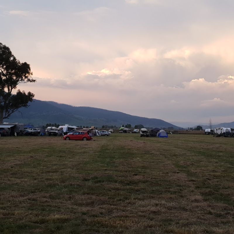 Relaxing at the Corryong Sporting Complex in Corryong Victoria