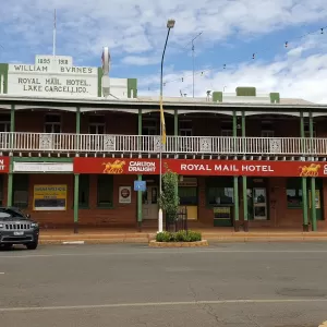 A relaxing photo of the pokies at the Royal Mail Hotel in Lake Cargelligo, New South Wales
