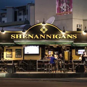 A relaxing photo of the pokies at the Shenannigans in Darwin City, Northern Territory