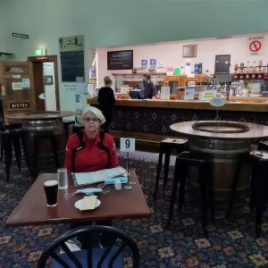A relaxing photo of the pokies at the Railway Hotel/Motel in Peterborough, South Australia