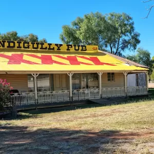 A relaxing photo of the pokies at the Nindigully Pub in Thallon, Queensland