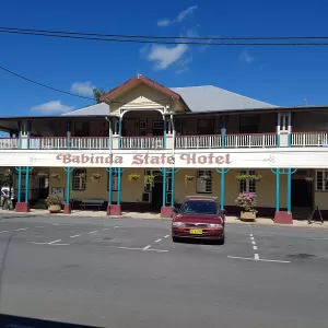 A relaxing photo of the pokies at the Babinda State Hotel in Babinda, Queensland