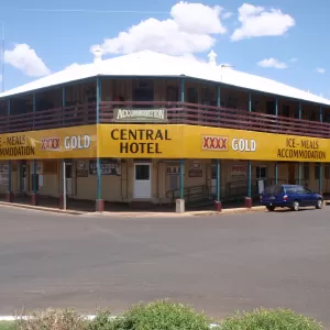 A relaxing photo of the pokies at the Central Hotel Cloncurry in Cloncurry, Queensland