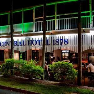 A relaxing photo of the pokies at the Central Hotel Port Douglas in Port Douglas, Queensland