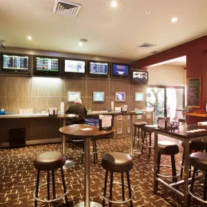 A relaxing photo of the pokies at the Holland Park Hotel in Holland Park, Queensland