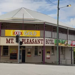 A relaxing photo of the pokies at the Mount Pleasant Hotel in Gympie, Queensland