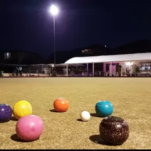 A relaxing photo of the pokies at the New Farm Bowls Club in New Farm, Queensland