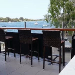 A relaxing photo of the pokies at the Noosa Yacht and Rowing Club in Noosaville, Queensland