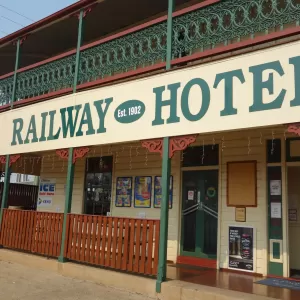 A relaxing photo of the pokies at the The Railway Hotel in Allora, Queensland