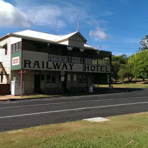 A relaxing photo of the pokies at the Railway Hotel in Imbil, Queensland