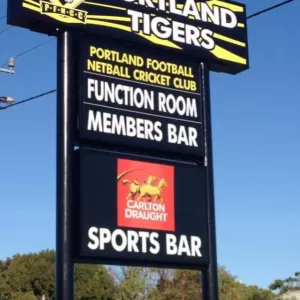 A relaxing photo of the pokies at the Portland Football Netball Cricket Club in Portland, Victoria
