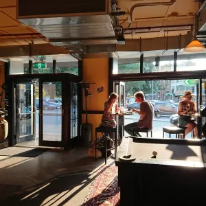 A relaxing photo of the pokies at the The Lansdowne Hotel in Chippendale, New South Wales