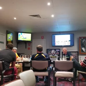 A relaxing photo of the pokies at the Narromine United Services Memorial Club in Narromine, New South Wales