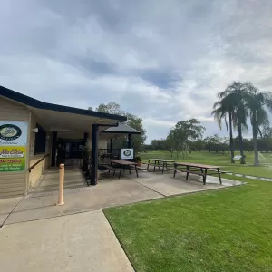 A relaxing photo of the pokies at the Moree Golf Club in Moree, New South Wales