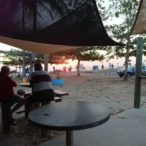 A relaxing photo of the pokies at the Sunset Tavern in Karumba, Queensland