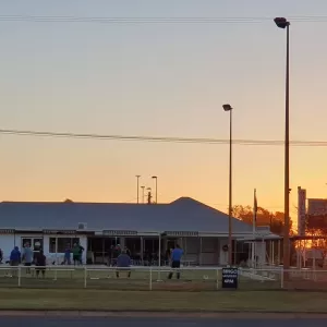 A relaxing photo of the pokies at the Quilpie Club in Quilpie, Queensland