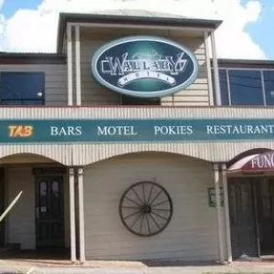 A relaxing photo of the pokies at the Wallaby Hotel in Mudgeeraba, Queensland