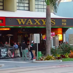 A relaxing photo of the pokies at the Waxy's Irish Pub and Skyline Roof Top Bar in Surfers Paradise, Queensland