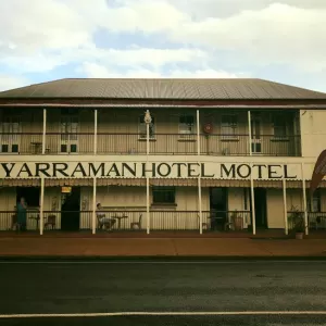 A relaxing photo of the pokies at the Yarraman Hotel Motel in Yarraman, Queensland