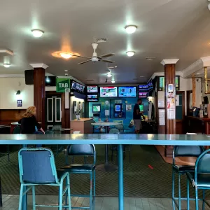 A relaxing photo of the pokies at the Woy Woy Hotel in Woy Woy, New South Wales